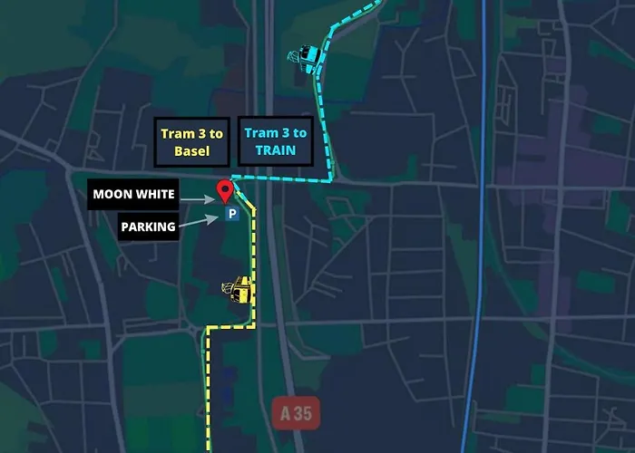 Moonwhite - Basel - Airport - Highquality *